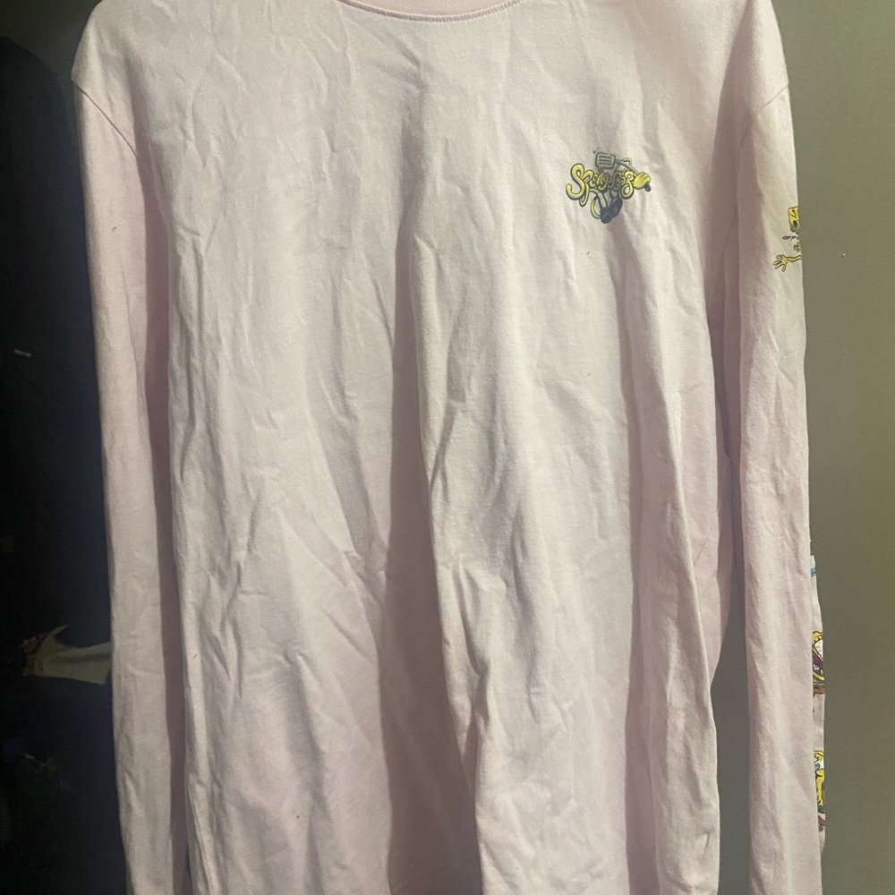 Pink Long Sleeve With SpongeBob Graphics